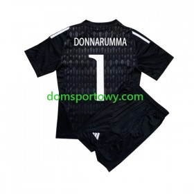 Koszulka Włochy Donnarumma 1 Bramkarska Dziecięcy Wyjazdowe Koszulki Piłkarskie 2023 Krótki Rękaw